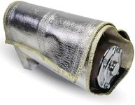 A-Team Performance - 010402 Starter Heat Shield Barrier Cover - Wrap Insulation High Temperature Fiberglass Versa-Shield Aluminized Protection Silver 7"x 24"