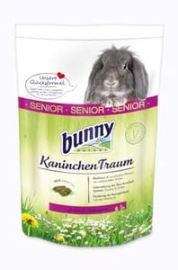 bunnyNature Coniglio Sogno Senior | 1,5 kg | Alimento completo per brocca a partire dai 6 anni | Con 42 diverse piante di prati non trattati | mix di 3 fibre