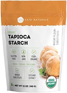 Kate Naturals Tapioca Starch Flour for Baking, Cooking & Boba Pearls (12oz, Organic, Non-GMO, Gluten Free)