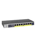 NETGEAR 8 Port PoE Switch (GS108PP) - 8 Port Gigabit Ethernet Switch with 8 x PoE+ 123W, Desktop, Wall Mount or Rackmount, and Limited Lifetime Protection