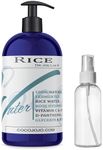 Dr Joe Lab Rice Water Rose Mix for Hair - 16 oz - Natural Locs Skin & Body Mix - Hydrating, Cleansing, Paraben & Sulfate-Free Remedy - Hydrosol, Aloe Vera, Vitamin C, D Panthenol & More!