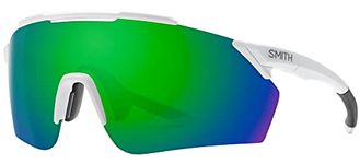 Smith Optics Ruckus ChromaPop Sunglasses, Matte White/Green Mirror, one Size