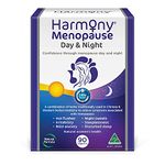 Martin & Pleasance - Harmony Menopause Day and Night, 90 Tablets - Hot Flashes & Night Sweats Supplement - Menopause Relief for Women - Mood Support & Inflammation Supplements - Menstrual Pain Relief