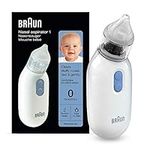 Braun Healthcare Nasal Aspirator 1, BNA100EU. Clear stuffy noses quickly & gently. Electric nasal aspirator for all ages 0+, White