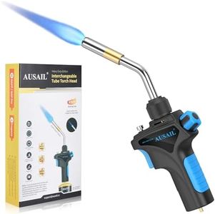 Propane Torch Head, Mapp Map Gas Torch, High Intensity AS12000 Trigger Start Gas Torch, Welding Torch for Soldering, Brazing, Welding, Searing Steak