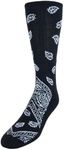 Men's Asombroso Bandana Socks (1 Pair), Black