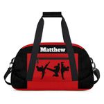 Custom Sports Duffel Bags for Boys, Personalized Sports Gym Duffel Tote Workout Bag Named Practice Travel Overnight Training Bag, Color 1, One Size