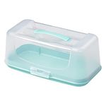 Tala, Rectangular Cake Carrier and Storage Container, Ideal for Cakes, Loafs and Cupcakes, Airtight with Strong and Stable Base and Secure Locking Clips, Mint