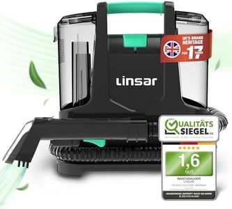Linsar - Aspiradora de Agua tapiceria - Pulveriza, friega y aspira - en seco y húmedo para escaleras, tapicerías y alfombras - Cable de 3,3 m - 2 Accesorios - 400 vatios
