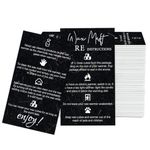 PLIGREAT 60 Pcs Wax Melting Furnace Care Instruction Cards Wax Warmer User Guide Card for Small Business Handmade Candles Store Supplies Wax Melter Accessories Gift Box Package Insert Cards