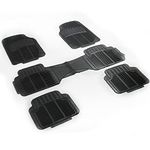 COMPATIBLE WITH TOYOTA PRIUS PLUS 2018 2019 2020 2021 - UNIVERSAL 5 PIECE MPV HEAVY DUTY WATERPROOF DURABLE RUBBER CAR FLOOR MATS NON-SLIP