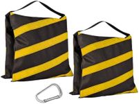 ZELARMAN Saddlebag Sand Bags for Photography Video Equipment, 2 Pack Heavy Duty Empty Sandbag Weight Bags for Photo Video Studio Stand, Light Stand Tripod and Jib Arm Mini Camera Crane