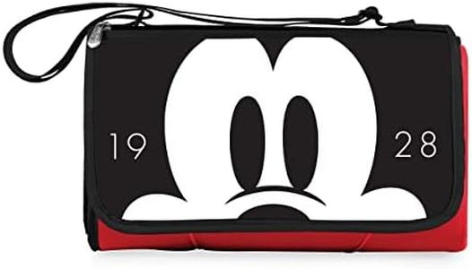 Disney Classics Mickey Mouse Outdoor Picnic Blanket Tote, Red
