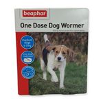 Beaphar One Dose Wormer for Medium Dogs 2 Tablets Worm Treatment for Dogs | Worming Tablets for Medium Dogs and Puppies | Kills Roundworms, Hookworms and Tapeworms.