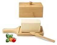 Bamboo Butter Dish with Lid – Large