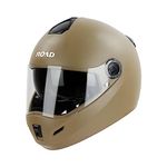 Steelbird SBH-34 Rox Road ISI Certified Full Face Helmet with Inner Smoke Sun Shield and Outer Clear Visor (Medium 580 MM, Dashing Desert Storm)