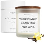 New Home Gifts, House Warming Gifts New Home, Funny Housewarming Gifts, New Home Candle, Luxury Scented Vanilla Candle Natural Soy Wax