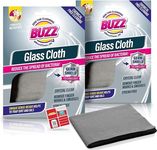2pk Buzz Glass Cloth with Germ Shie