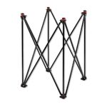 Uber Games Collapsible & Fully Adjustable Carrom Stand - Compact aluminium stand (41cm x 41cm x 76cm when unfolded). Suitable for any Carrom Board