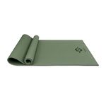 Nivia Anti Skid Yoga Mat for Men & Women, Exercise Mat for Home Workout, Yoga Mat for Women, Gym Exercise Mat (8mm Thickness) Military Green