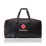 Canada Sports Luggage Travel Duffel Bag Durable Double Handles Black 30inch