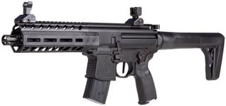 Sig Sauer MPX GEN II Air Rifle, .177 Cal, Semi-Auto, 30 rd Pellet Mag, Hunting Firearm Handguard, CO2 Powered, 450 fps, Black (AIR-MPX-177-G2-BLK)
