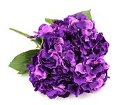 RayLineDo Artificial Deep Purple Hydrangea Silk Flower 5 Big Heads Bouquet Home Decoration