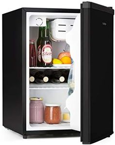 Klarstein Mini Frigo de Chambre pour Boissons, Petit Frigo Silencieux, Mini Bar Intérieur, Bières, Petit Refrigerateur Camping, 3 Niveaux Refroidissement, Bac Recepteur, Frigo Cosmetique, 0-10°C, 65L