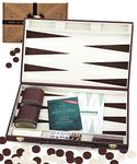 Jaques of London Backgammon Set | Classic Traditional Games | Folding Case 15" Backgammon Sets Luxury | Backgammon Sets for Adults | Since 1795