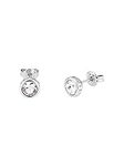 Ted Baker Women's Sinaa Crystal Circle Stud Earrings Silver Tone-Plated