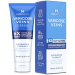 Hermon Varicose Veins Cream, Varicose Veins for Legs, Spider Vein for Legs, Natural Soothing Leg Varicose & Spider Veins Cream - 5.07 Fl Oz