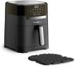 Moulinex Easy Fry & Grill Digital 2-en-1 Friteuse sans huile XL + gril, Capacité 4,2 L, Jusqu'à 6 personnes, 8 programmes, Température réglable, Timer, air fryer EZ505810, Noir