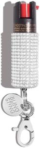 BlingSting Pepper Spray Keychain for Women Silver
