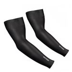 XTRIM Unisex Arm Compression Sleeves for Outdoor & Indoor, Dust and Sun Protection Sleeves for Men & Women, Arm Sleeves for Bike Riding, Cricket, Running & Basketball (Medium, Jet Black)