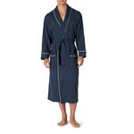 Amazon Essentials Men's Waffle Shawl Robe, -Navy, XL/XXL