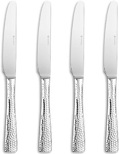 KEAWELL Premium 9.5" Louis Dinner Knives, Set of 4, Stainless Steel Dishwasher Safe, Serrated Knives