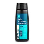 Ustraa Hair Vitalizer Shampoo - 250ml - Dermatologically Tested, With Biotin, Caffeine, Omega 3 & Omega 6, 10x Stronger Hair, Helps in Hair Growth, Reduces Hairfall