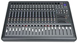 Rockville 18 Channel 6000W Powered Mixer w/USB, Effects/16 XDR2 Mic Pres (RPM1870)