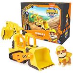 Rubble & Crew, Rubble’s Bulldozer Toy Truck with Movable Parts and a Collectible Action Figure, Kids Toys for Ages 3 and Up