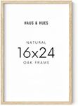 HAUS AND HUES 16x24 Frame - Set 1 16 x 24 Poster Frame, 16x24 Picture Frame Light Wood, 16x24 Picture Frame, 16x24 Frame Wood, 16 By 24 Inch Picture Frame, 16x24 Photo Frame (Beige Frame)