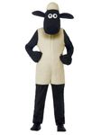 Smiffys Shaun the Sheep Kids Costume in White, Jumpsuit & Character Headpiece, Official Shaun License Kids Costume with Hooded Character Face & Soft Fabric, Fun for Little Ones!