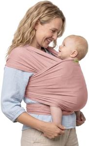 Boba Baby Wrap Carrier – Original Baby Sling Carrier for Newborns (7–35 lbs), Soft, Secure, Hands-Free & Ergonomic, Ideal for Comfortable Bonding, New Parents (Serenity Bloom)