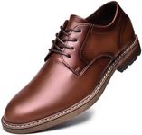 Men's Oxford, Casual Lace-Up Dress Shoes Brown 9.5