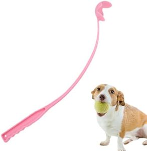 Moreeulsi 45cm Lanceur De Balle De Tennis Jouets pour Chiens, Lanceur De Balle pour Chien À Rapporter Et Lancer en Mains Libres, Lanceur De Balle Jouet pour Chien, Lanceur De Balle De Sport