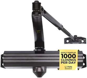LYNN HARDWARE Medium/Heavy Duty Automatic Door Closer (Dark Bronze) - Commercial Grade, Contractors Choice, Adjustable Speed & Force, 3 Mounting Options, 3 Hour Fire Rated (DC7016 Model)