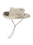 Century Star Sun Hats for Men Wide Brim Hat Women Beach Fishing Outdoor Summer Safari Boonie Hat UPF 50+ Sun Protection, Summer Light Beige, One Size