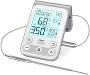 Lavatools OVT02 Element Digital Oven Thermometer for Oven, Grill, and Smoker Includes Dual-Sensor Stainless Temperature Probe (Silver)