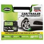 Slime 50158 Flat Tire Repair Kit, Smart Spair Ultra, All-in-One Solution, Repairs and Inflates, Car/Trailer, 10 Min Fix