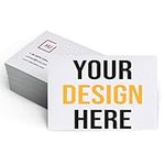 MornLu Custom Business Cards with Your Logo Personalized Business Cards Add Photo/Text/Logo Print Your Own Business Cards On Front and Back Sides-200pcs-Without Card case