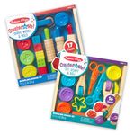 Melissa & Doug Clay Play Activity Set With Sculpting Tools and 8 Tubs of Modeling Dough (Arts & Crafts, 2 Complete Kits, Great Gift for Girls and Boys - Best for 3, 4, and 5 Year Olds)